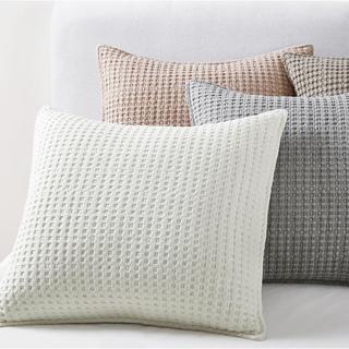 Mills Waffle Square Throw Pillow