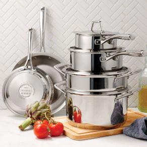 Prima 10 Pc Stainless Steel Cookware Set