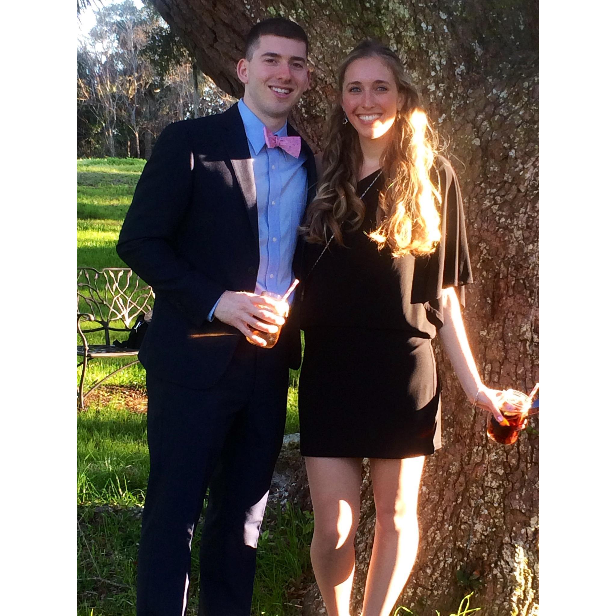 March 8th, 2014. We've been to a wedding together every year we've been together. Excited to start year 8 at our very own!