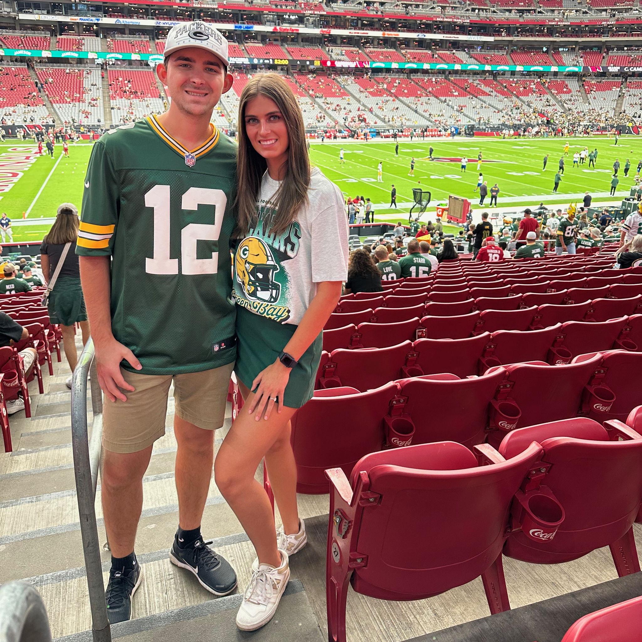 October 2025: Cardinals vs. Packers game! Go Pack go!