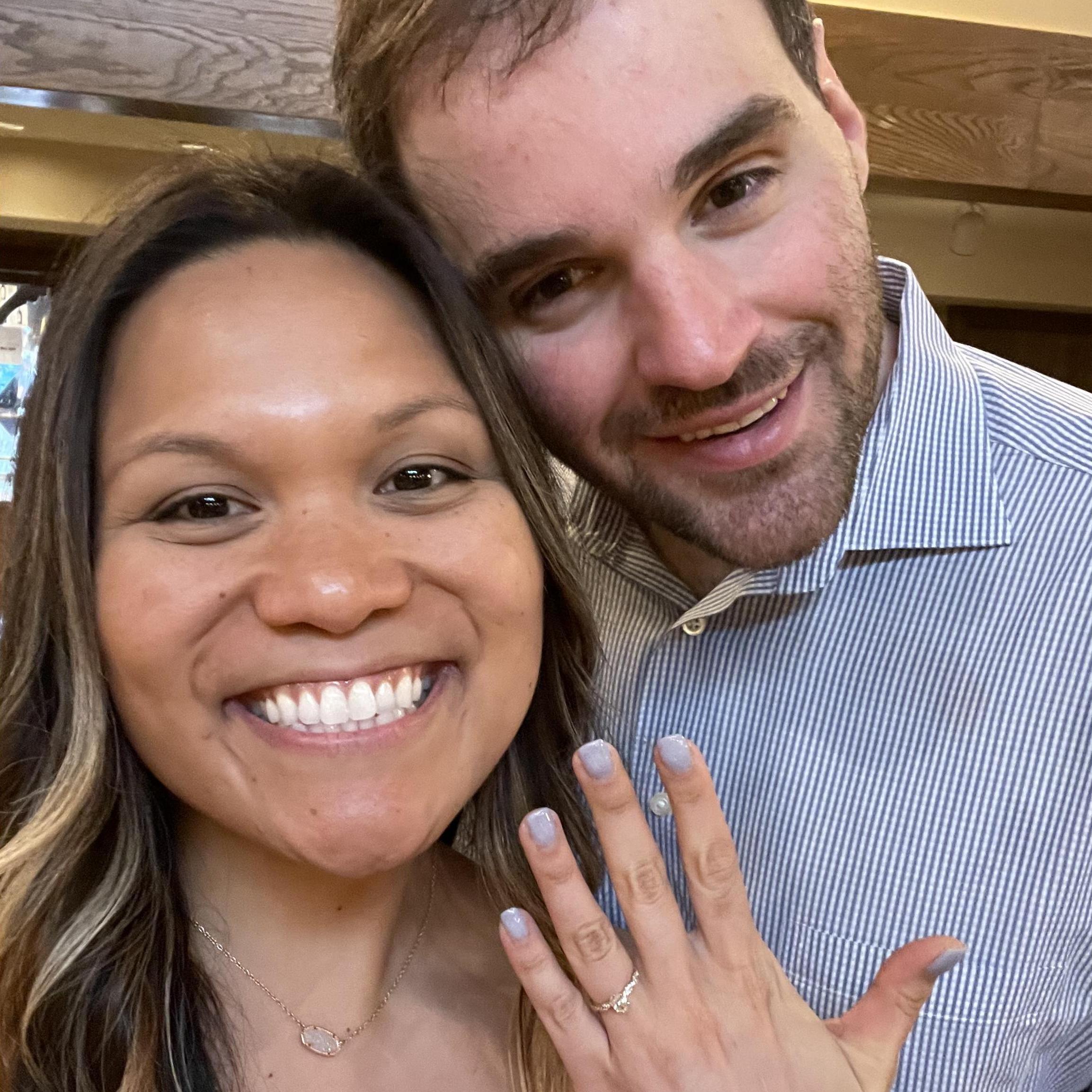 MAY 2021 - Asheville, NC
First of many ✨ ENGAGED  ✨ couple selfies! 💍