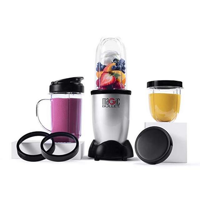 Magic Bullet Blender, Small, Silver, 11 Piece Set