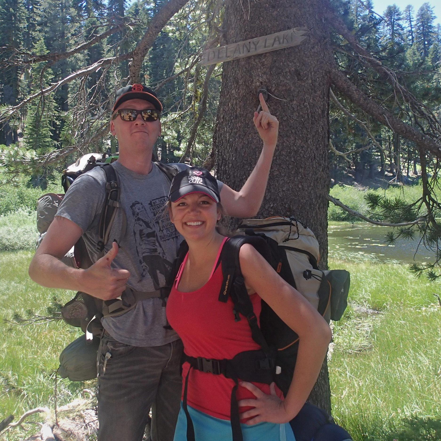 Our first backpacking trip together, and Charlie's first ever! She didn't break up with me afterwards, so I think she liked it.