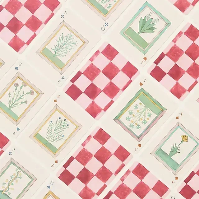 Roomytown Watercolor Playing Cards