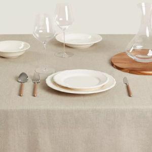 ZARA HOME Mantel de Lino Liso