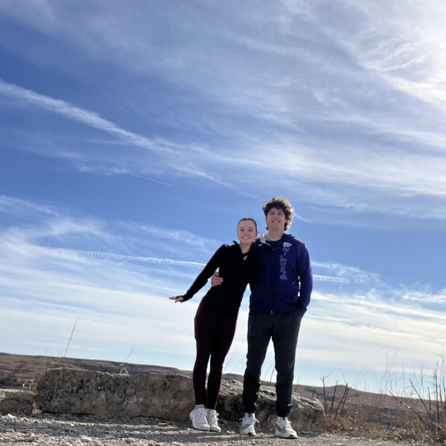 One of many long-distance visits.