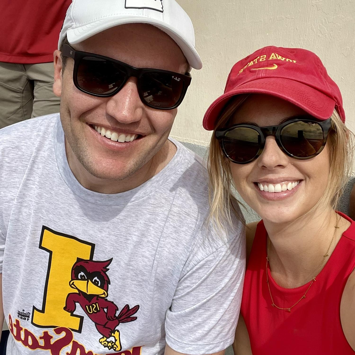 1st Iowa State football ball game together.
