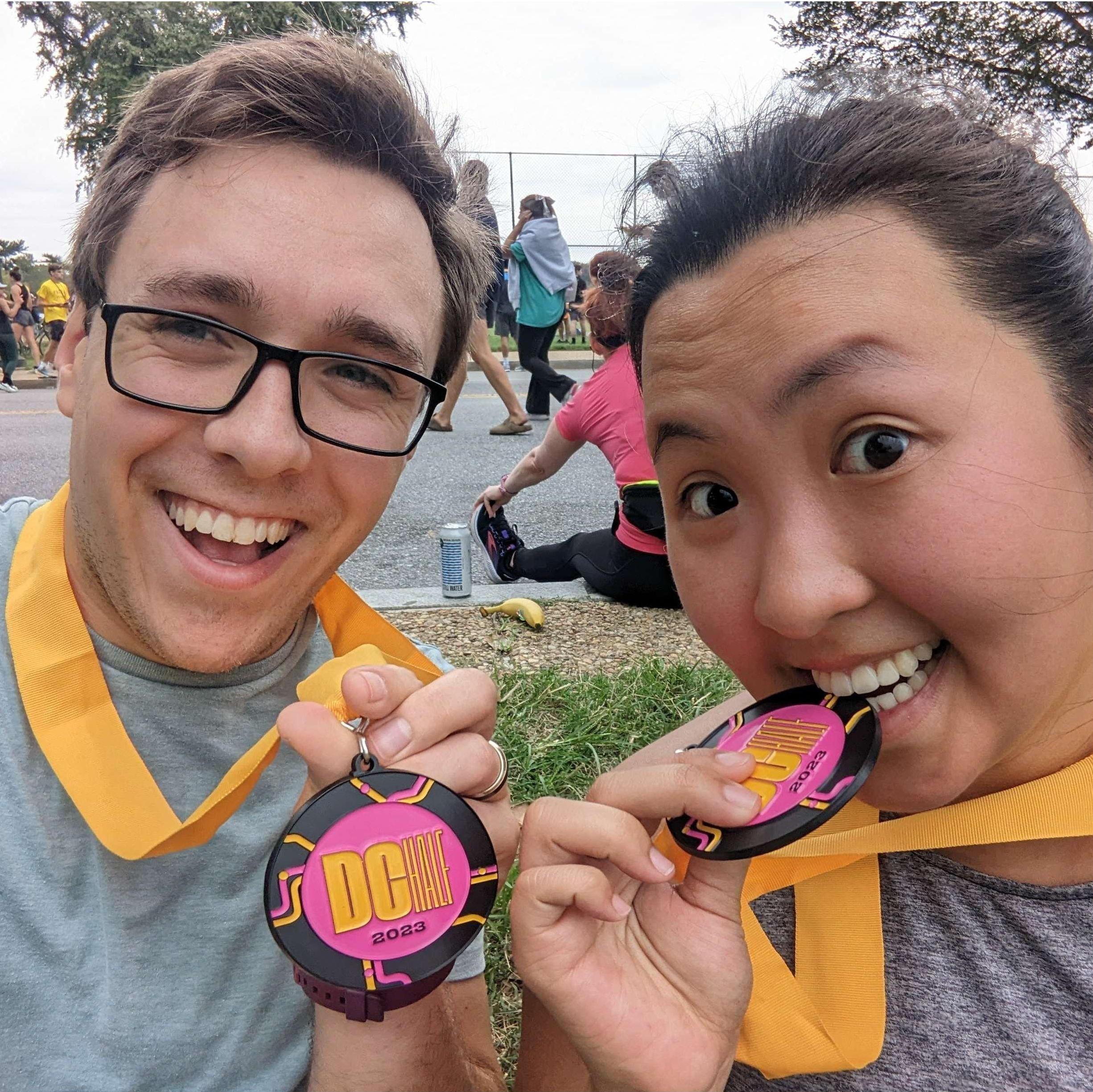 September 2023 - Parker and Hannah ran their first half marathon!