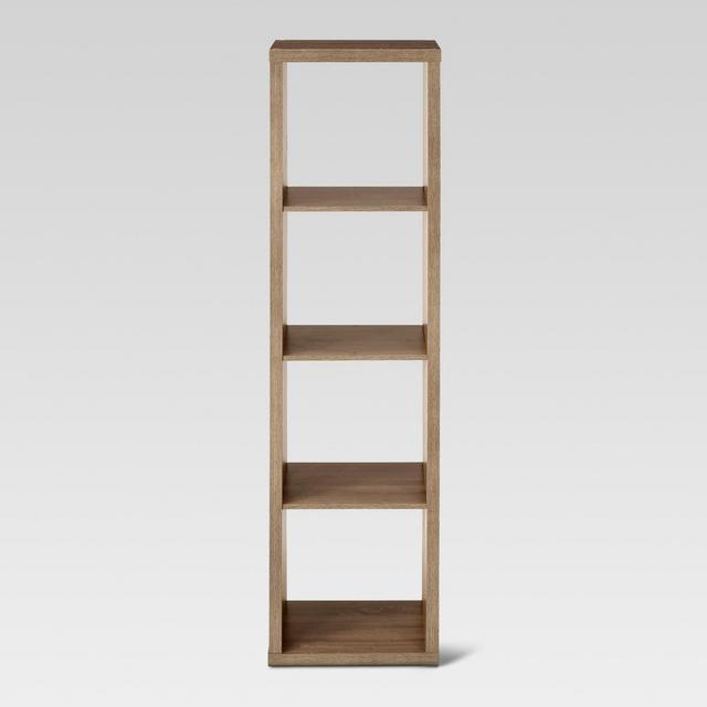 4-Cube Vertical Organizer Shelf Natural 13" - Threshold™