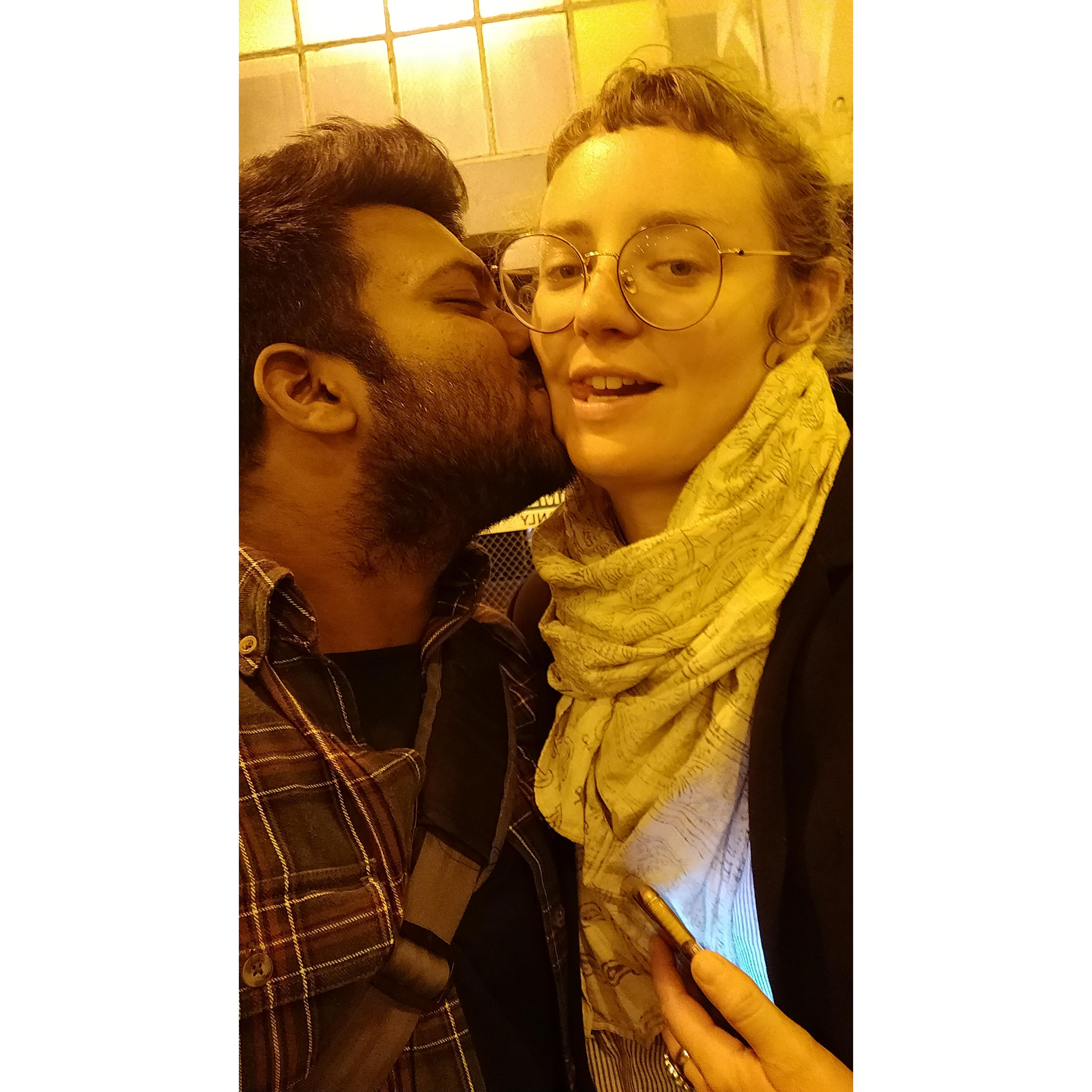 Subway smooch