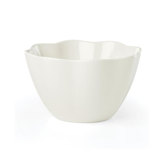 kate spade new york Petal Lane White Soup/Cereal Bowl ruffle