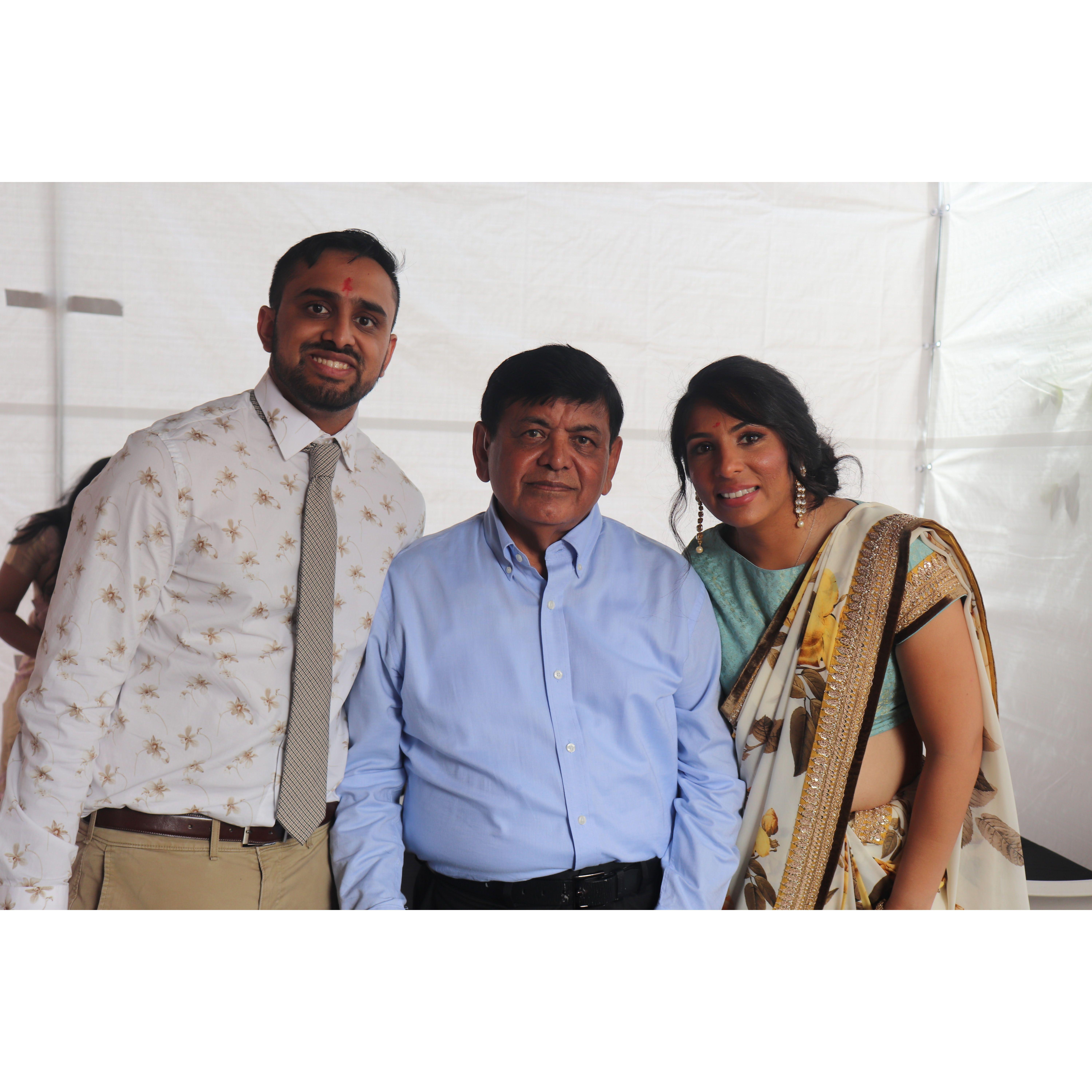 Rajiv's dad is always happy to see us together just like how we are happy to see his smiling face.