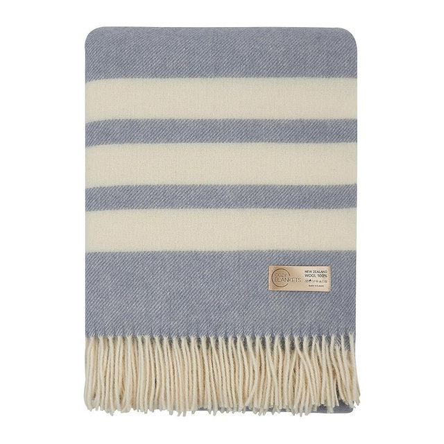 Cozy Blankets | Wool Blanket/Throw | 100% New Zealand Wool | Perfect for Home and Outdoors | Virgin Wool Blanket with Fringes 55"x79" (140 x 200 cm)