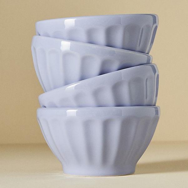 Shiny Latte Cereal Bowls, Set of 4