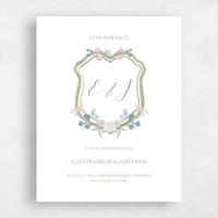 Green Wedding Save the Date - Wilbur Stamp