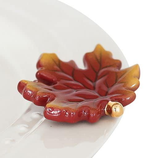 Nora Fleming Hand-Painted Mini: Falling for You (Leaf) A290