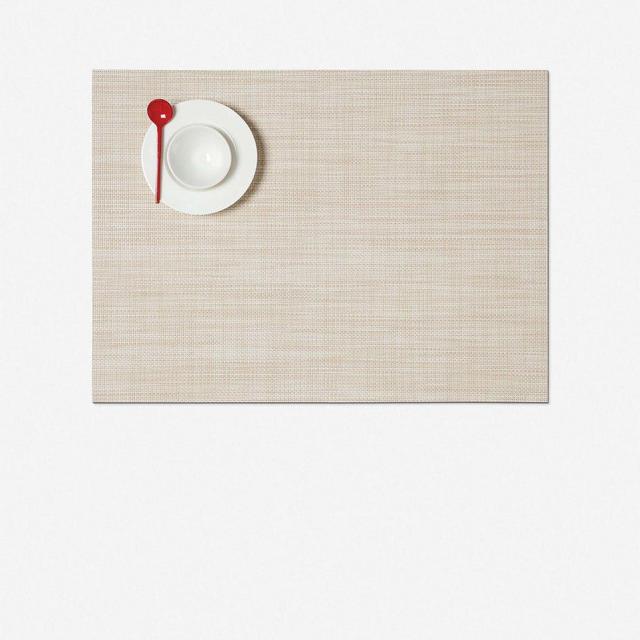 Chilewich Mini Basketweave Rectangle Placemat, Parchment