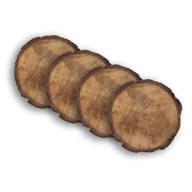 Coasters Set of 4 – 4" x 4" Heat-Resistant Drink Coasters for Dining Table Set – Modern, Farmhouse & Boho Decor – Protects Surfaces from Spills & Heat – Kitchen & Dining Room Table Accessories