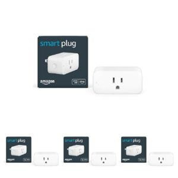 Amazon Smart Plug, Works with Alexa, Simple Setup, Endless Possibilities (4-Pack)