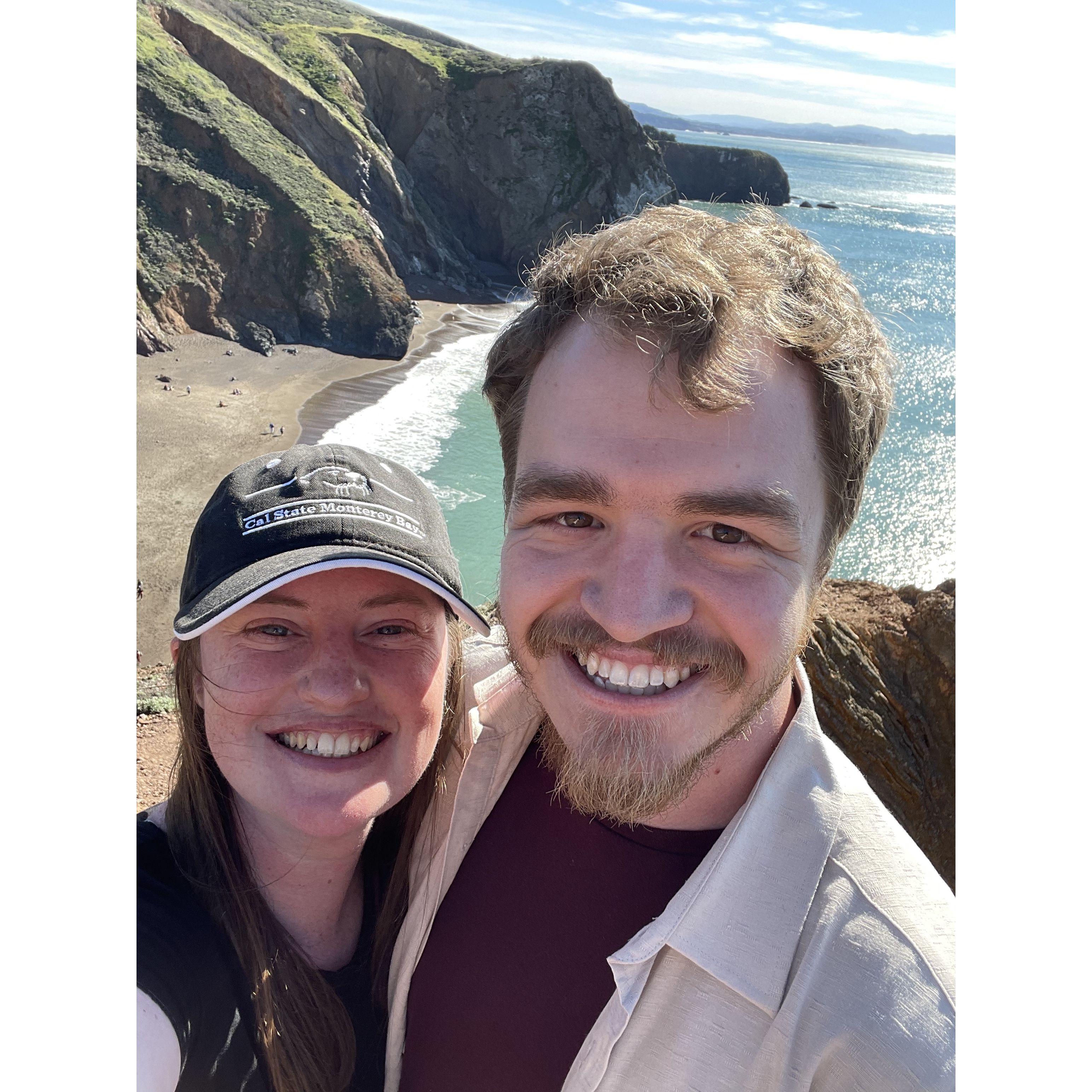 Hike to Tennessee Valley & our very first picture taken as a couple :)