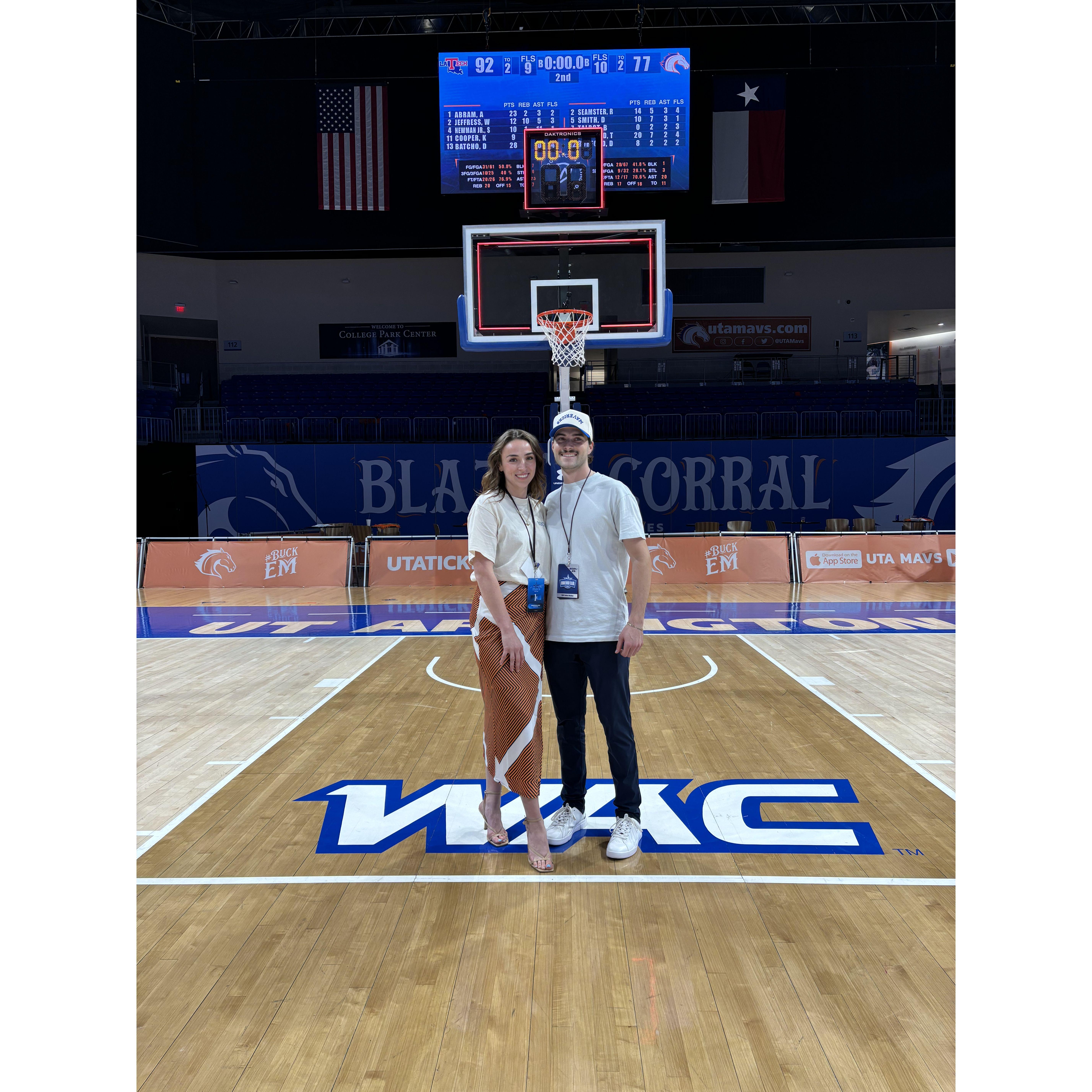After one of the UTA basketball games I worked. Fun fact Brandon went to every basketball game I worked at UTA.
November 9, 2024