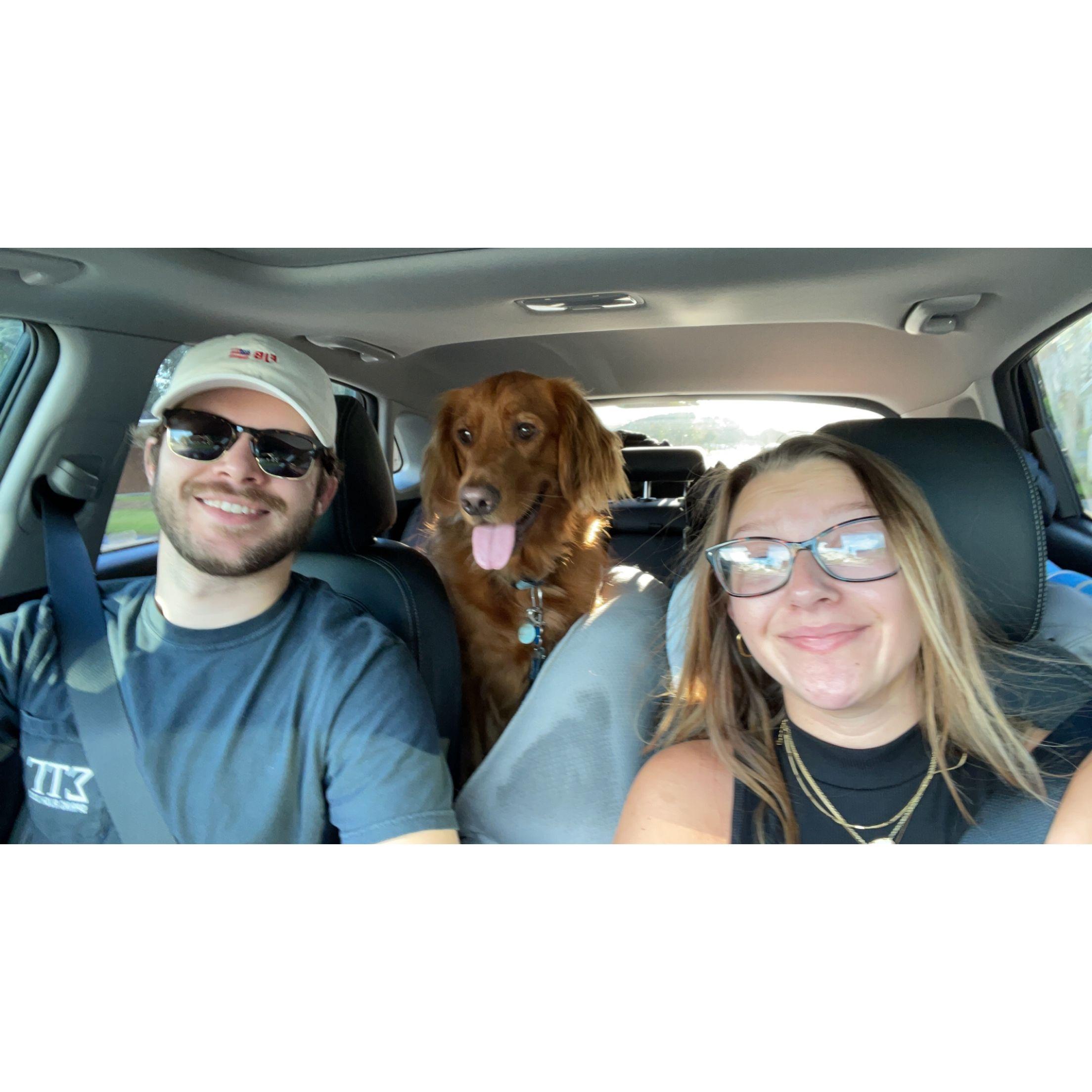 Traveling away from one of the hurricanes