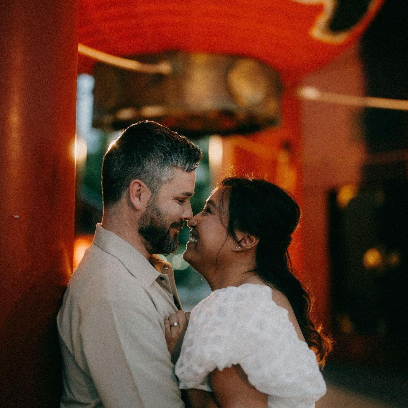 We got our engagement photos taken in Japan, with plenty of giggles throughout the shoot.