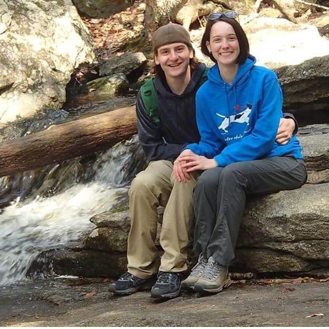 While celebrating Jake's birthday with a hike up Purgatory Falls, we propped our phone up and set a timer to capture this moment.  April 19, 2017.