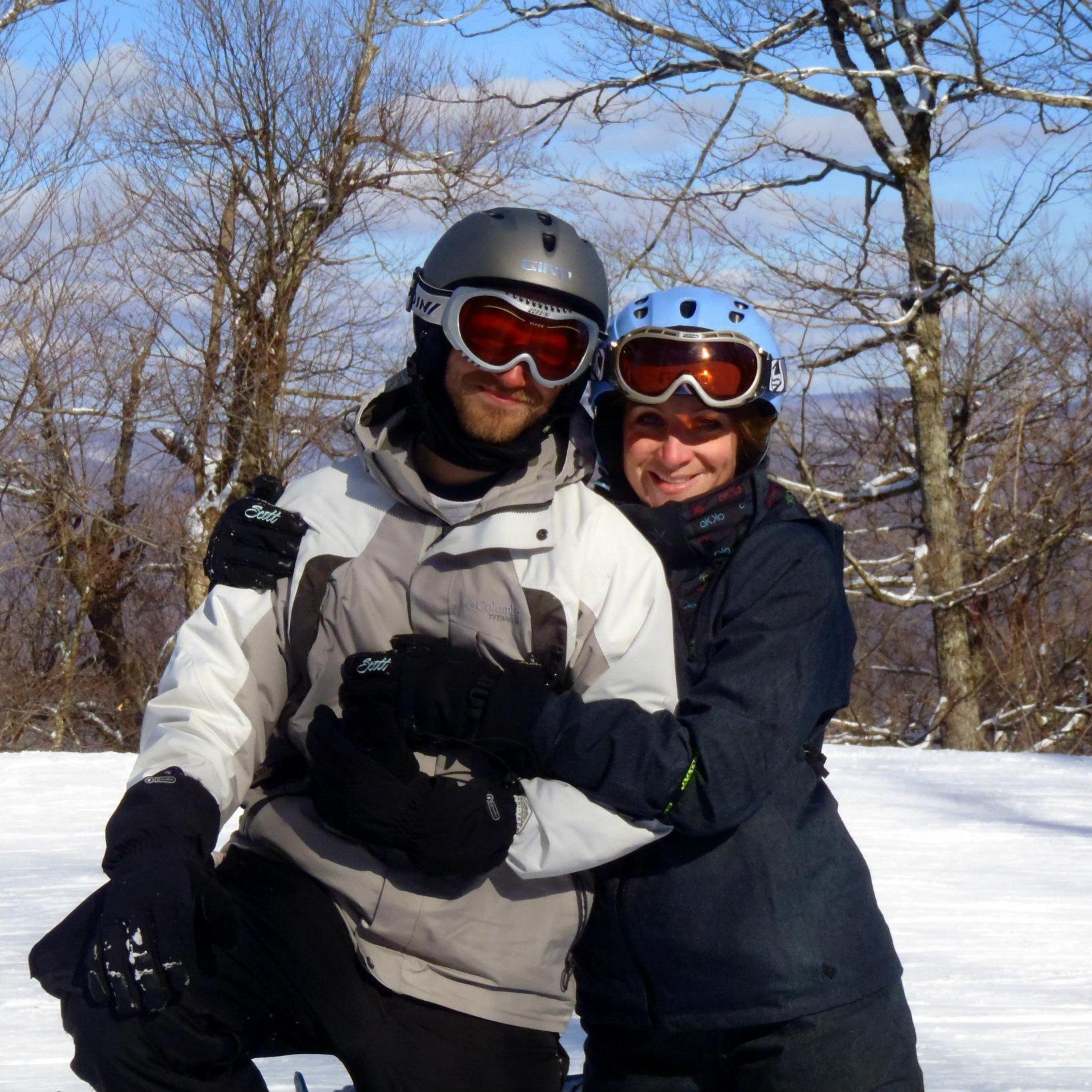 Snowboarding in the Catskills, NY