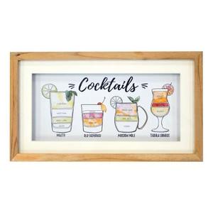 Cocktails Framed Art 8 x 14 - Threshold™