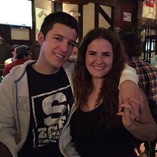 Our very first photo taken as an official couple