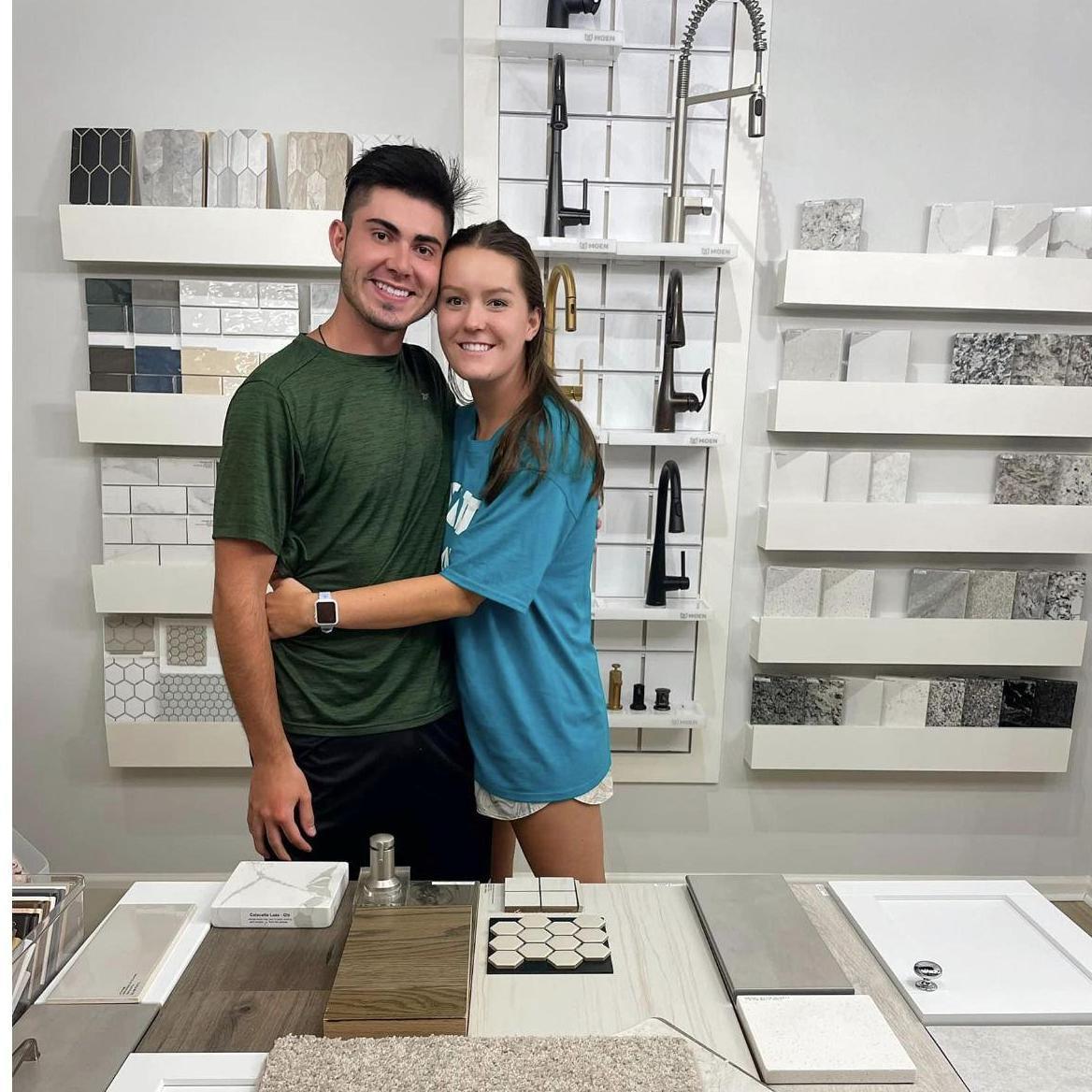 Picking out everything for our home in the design studio!