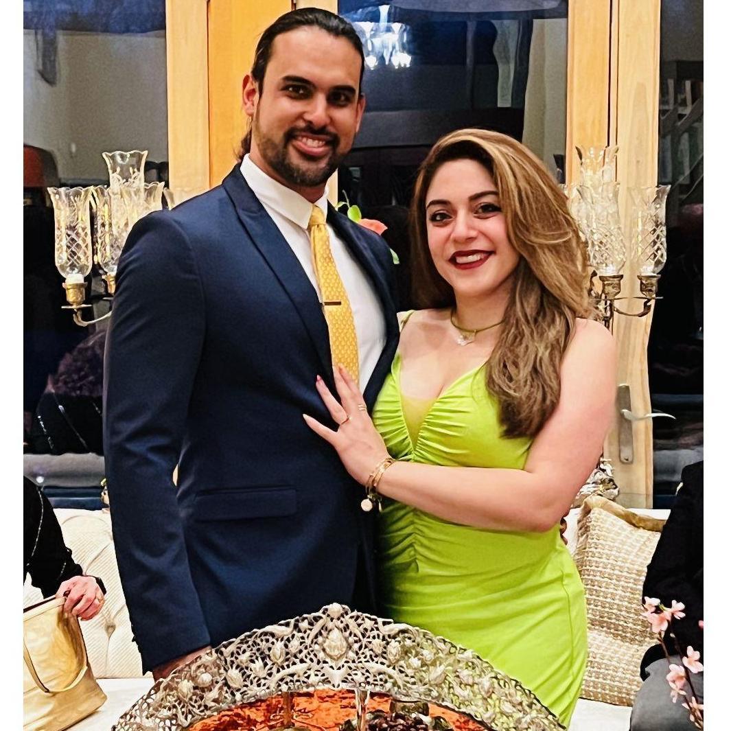 Celebrating our first Persian New Year, "Norooz," as an engaged couple.