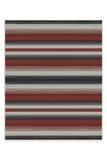 Outdoor Serape Stripe Red Rug
