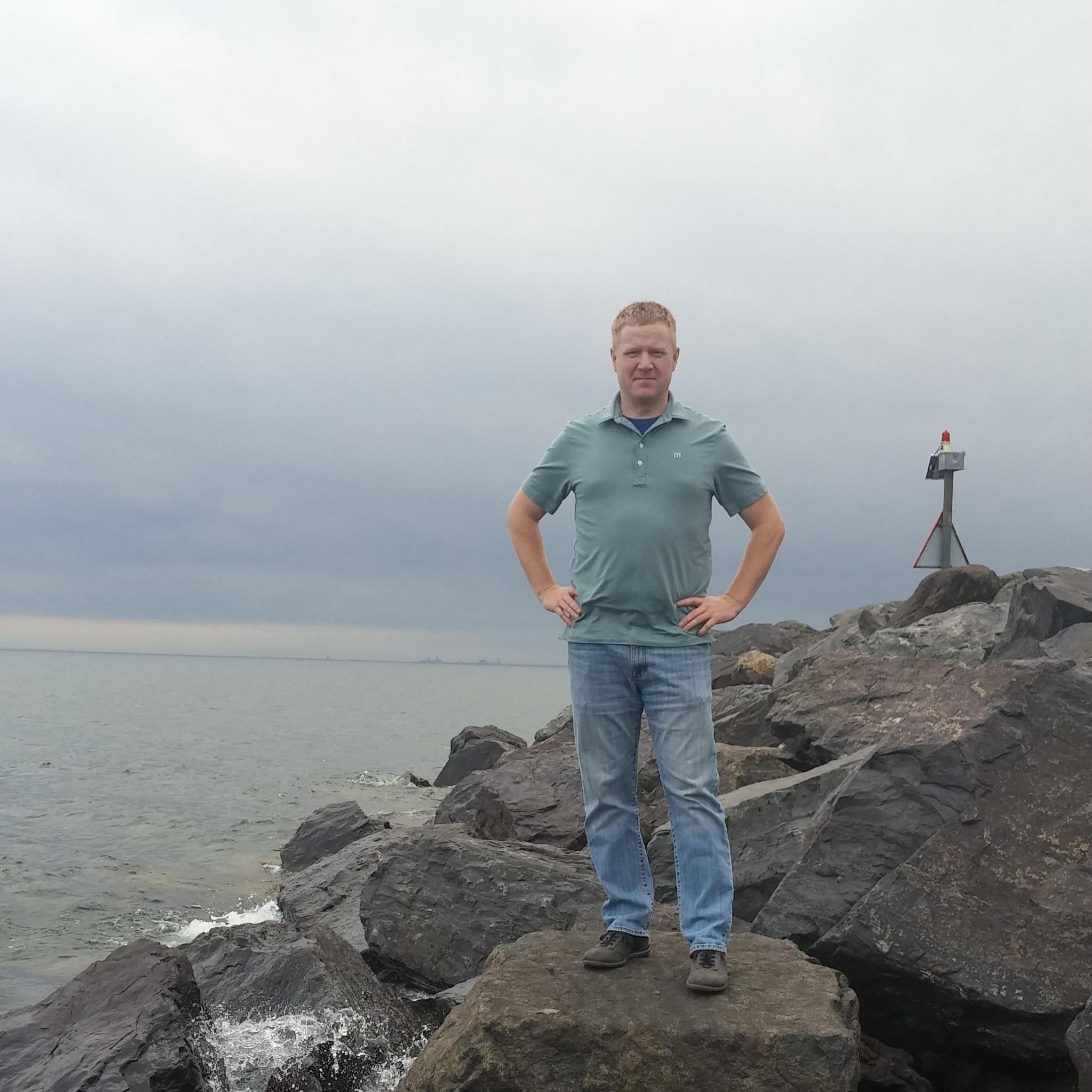 Enjoying the North Shore near Duluth, MN.
