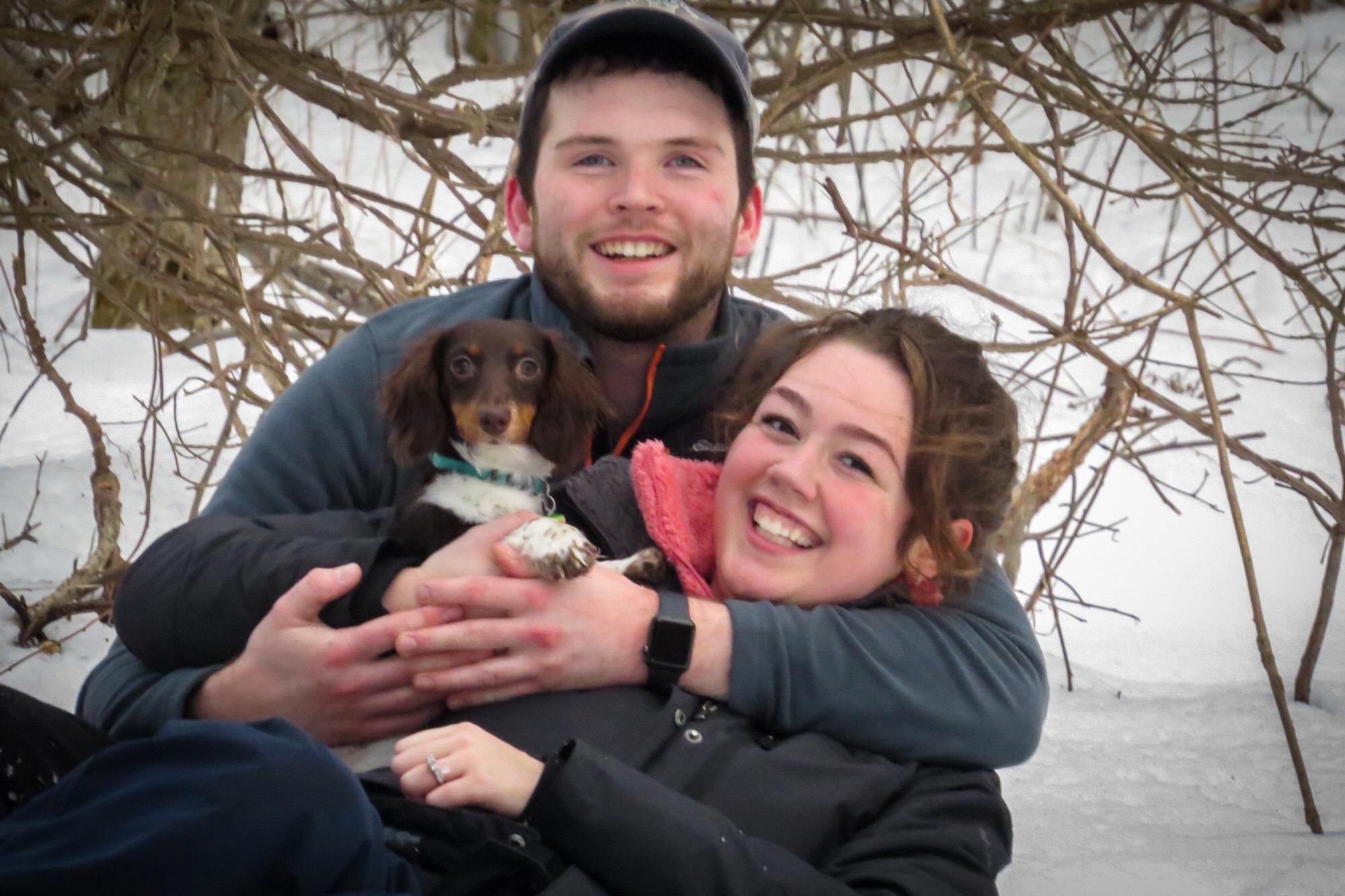 Sledding with Penny!