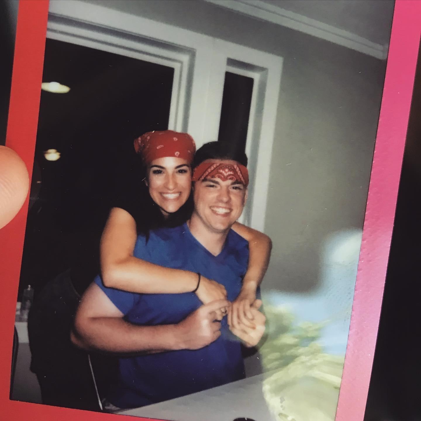 Quarantine Game Night. This was our first picture we took together as a couple.