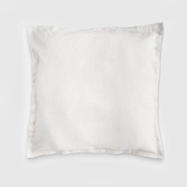 European Linen Euro Sham - COLOR: WHITE