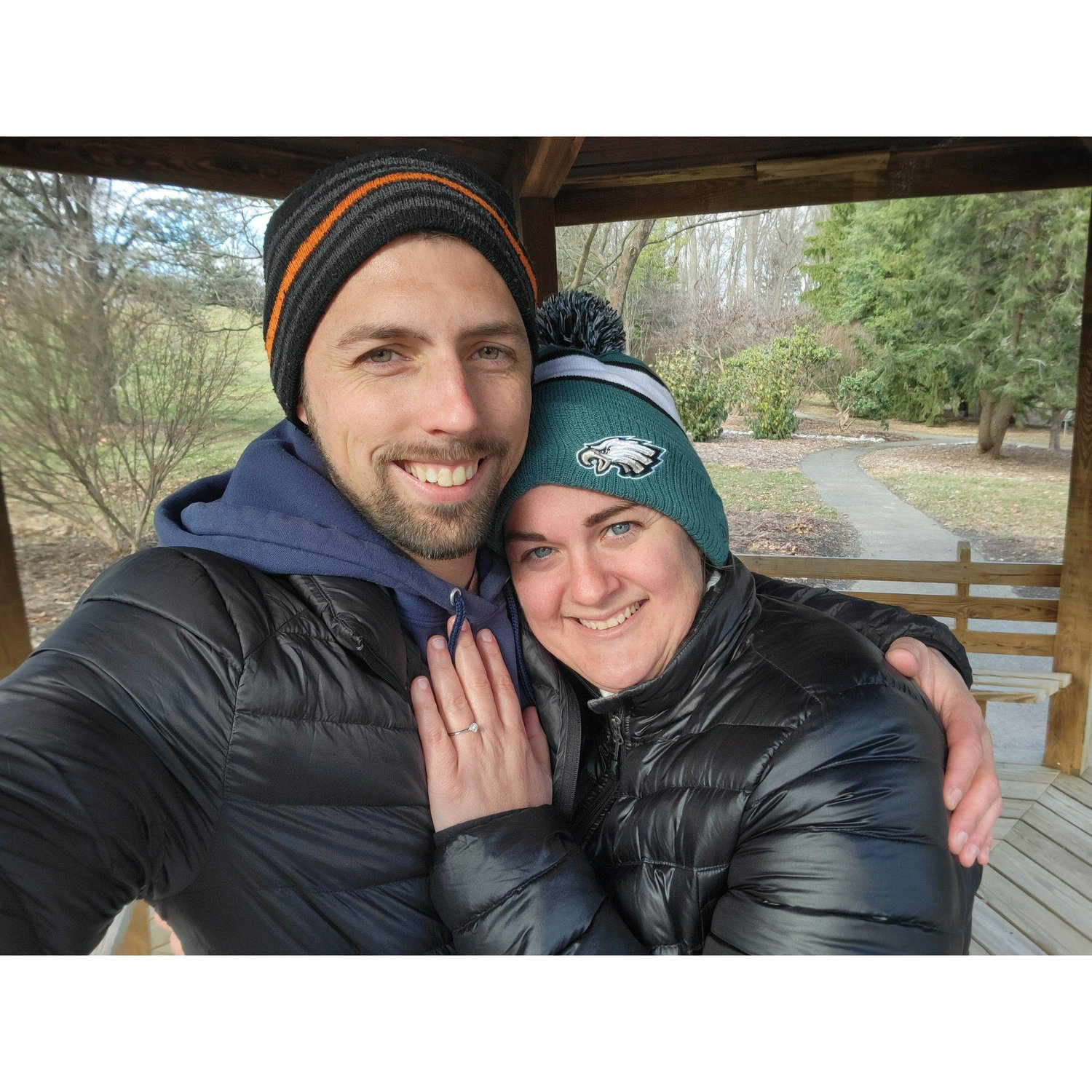 January 1, 2025 - Cold and windy! We decided to take the plunge and get married!
