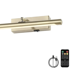 Picture Light for Wall Battery Operated, 12" Rechargeable Art Light with Remote and Timer