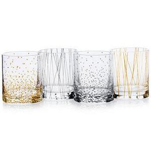 Miksa Cheers Party Double Old Fashioned Glasses, Set of 4
