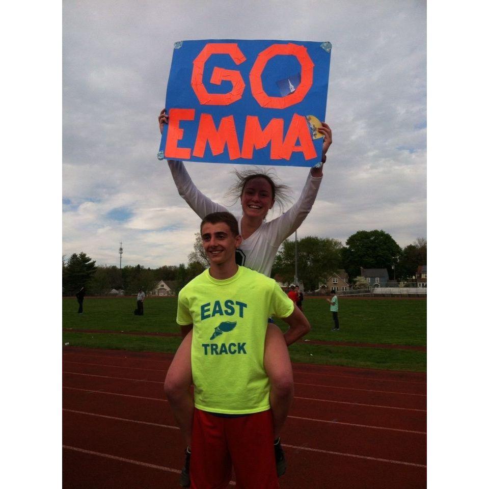 Emma convinced Peter (who was on the state championship tennis team) to quit tennis in favor of outdoor track. In the wise words of Bill Baron "Good."