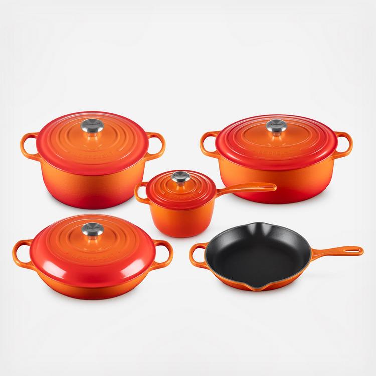 Le Creuset, Signature 9-Piece Cookware Set | Zola