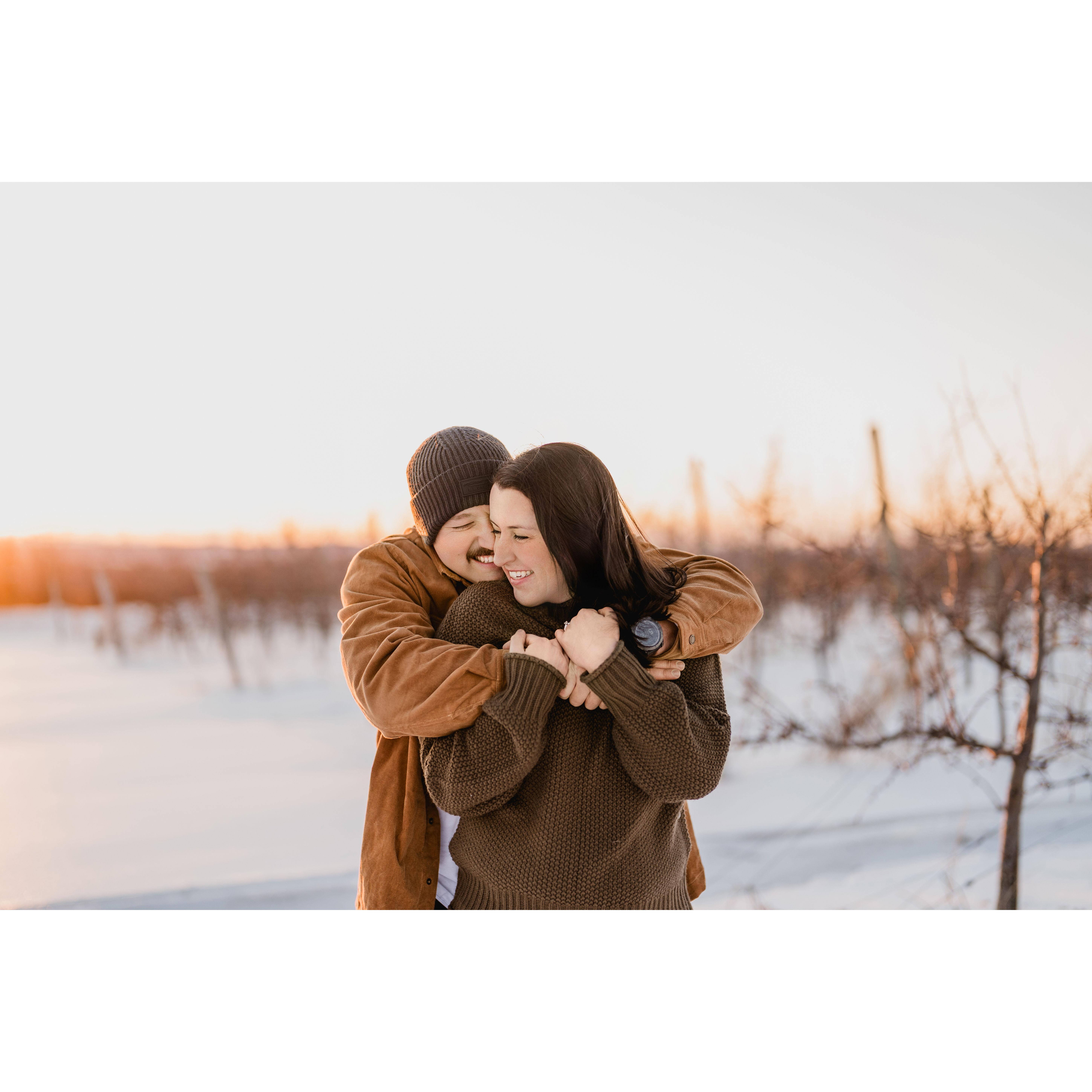 Some of our favorite pictures from our engagement shoot on Valentine's Day 2025.