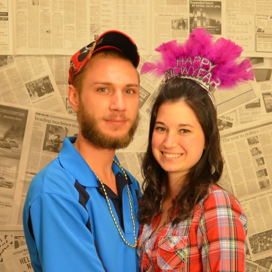 Us at a friends new years eve party!
