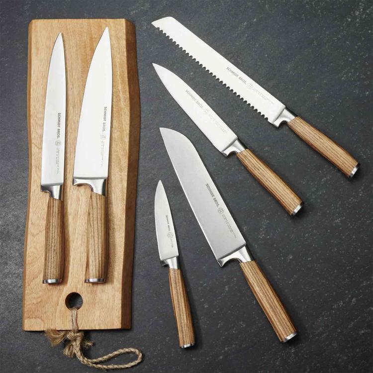 Schmidt Brothers Cutlery Acacia Midtown Knife Block