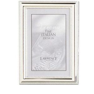 Silver Plate Frame With Double Beaded Edge 5x7"