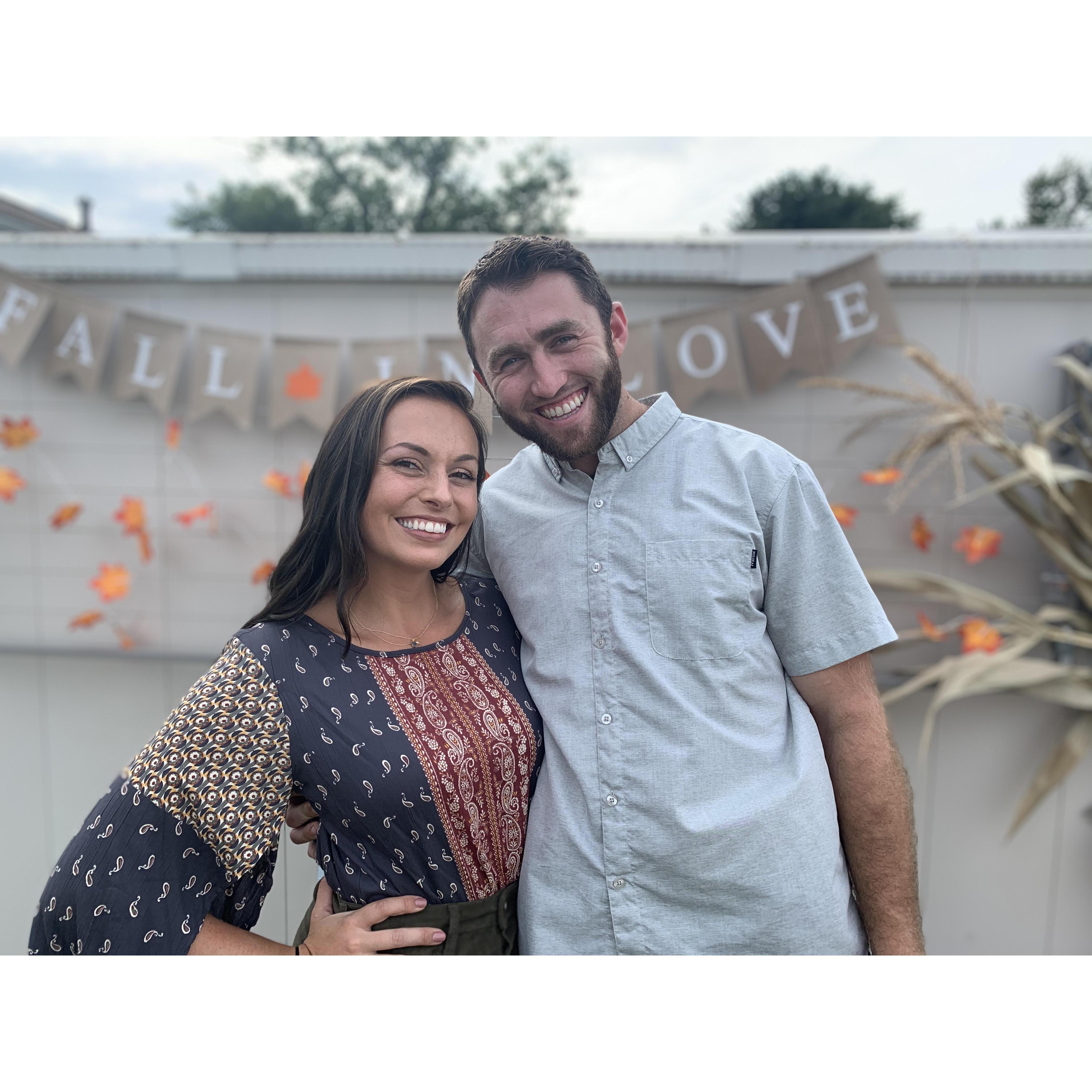 Our engagement party- October 2020