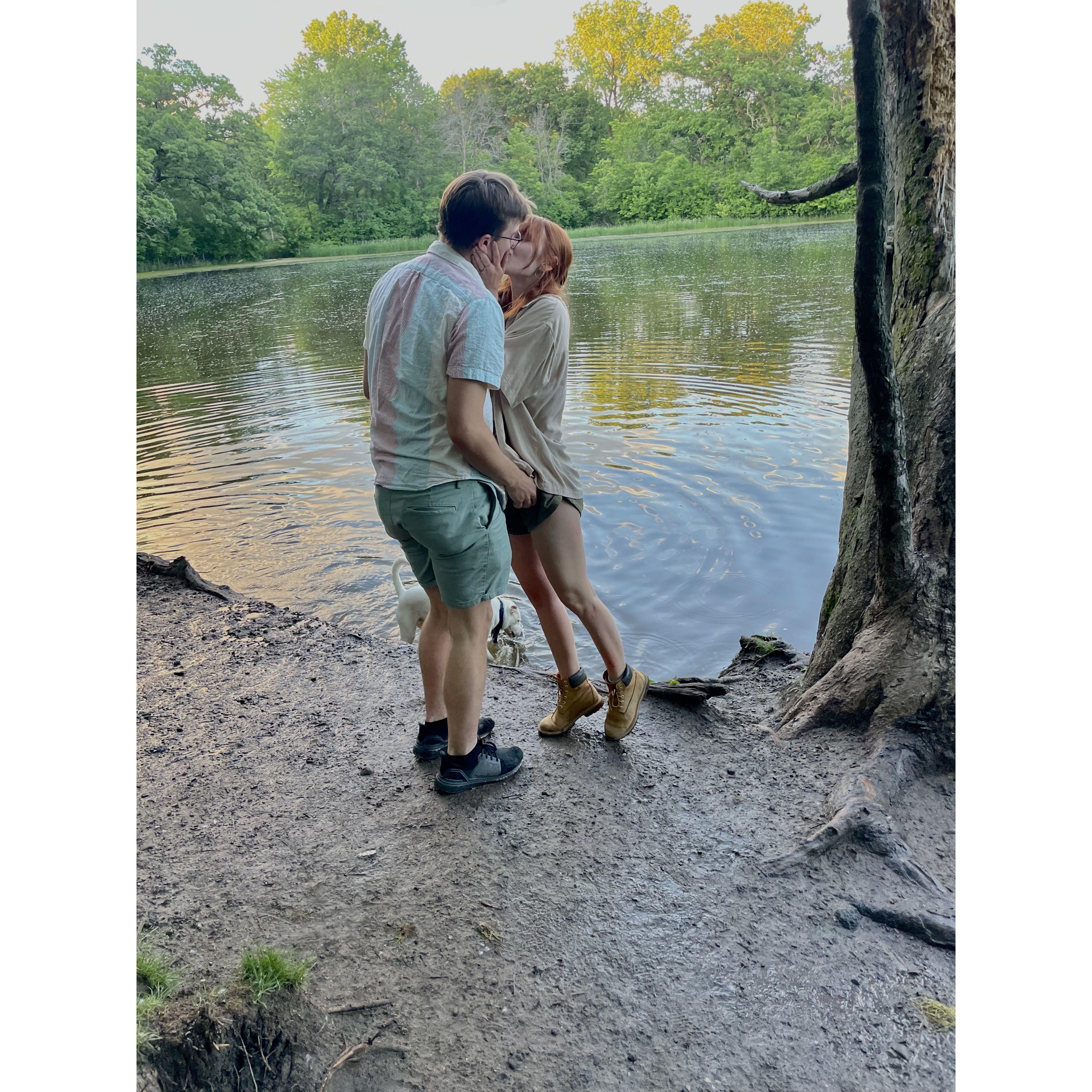 Ben Proposing at Battle Creek Dog Park 💍✨🐾
June 01, 2024
