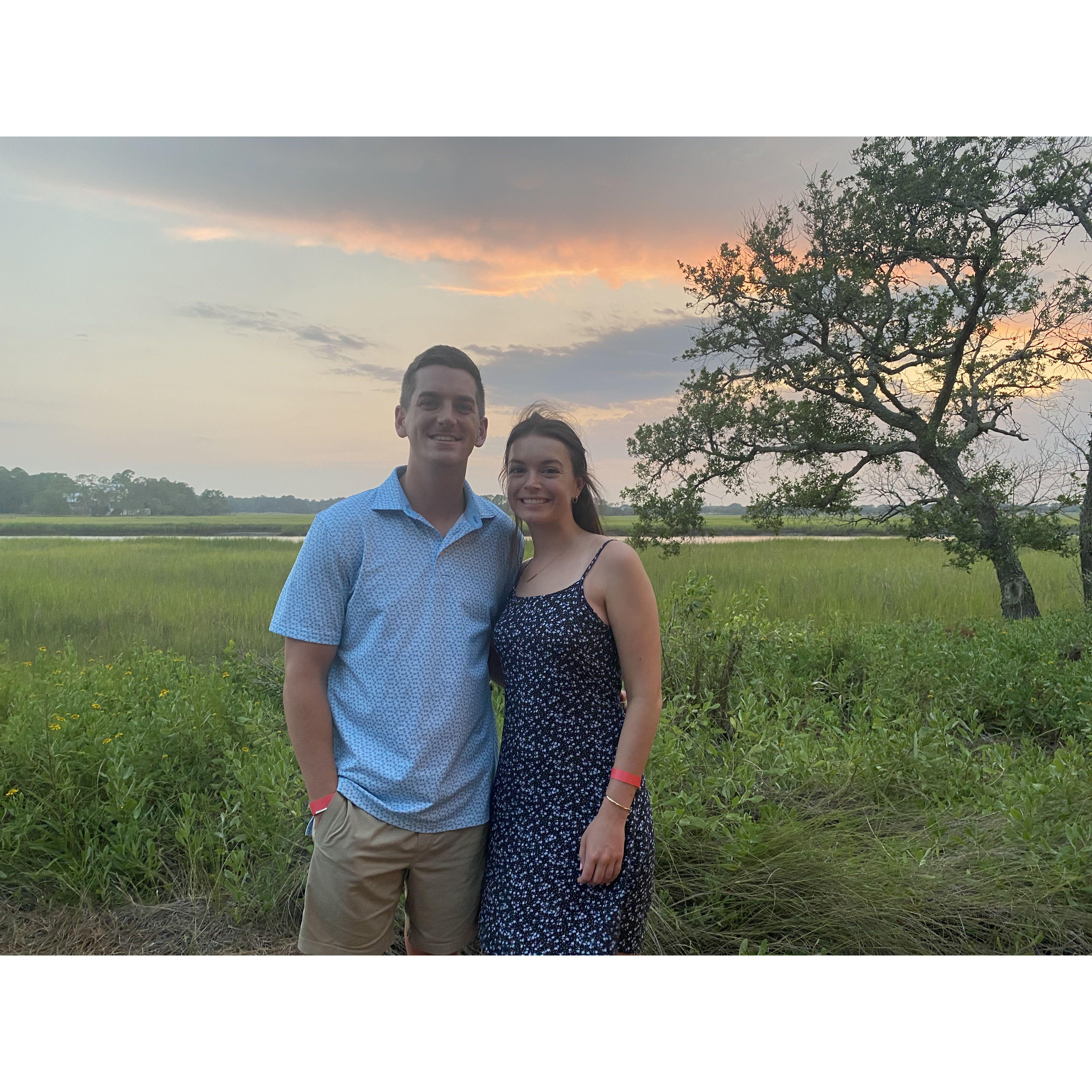 At Mingo Point in 2023, our wedding venue :)